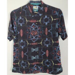 Tommy Bahama Men's Medium Multicolor Mandala Island Modern Fit Shirt SS BF